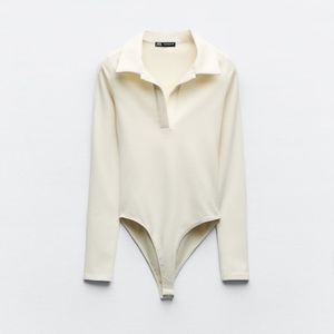 Zara Polo Collar Interlock Bodysuit